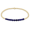 Bliss 2mm Gold Filled Bead Bracelet in Lapis