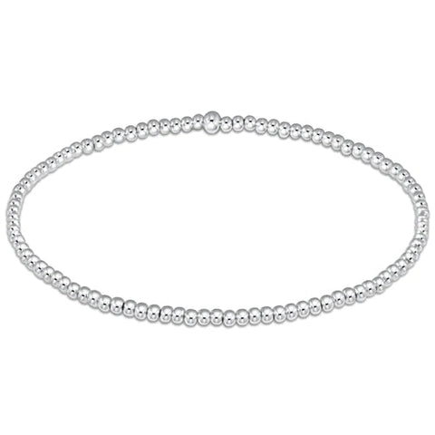 Classic 2mm Sterling Silver Bead Bracelet | enewton extends