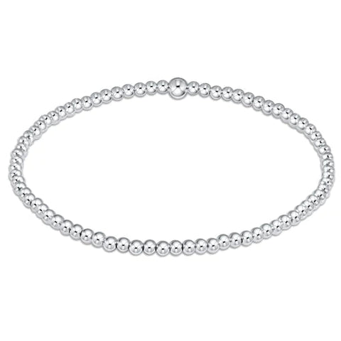 Classic 2.5mm Sterling Silver Bead Bracelet | enewton extends