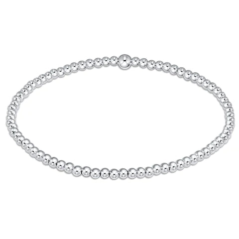 Classic 2.5mm Sterling Silver Bead Bracelet