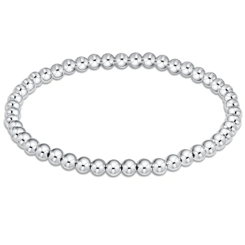 Classic 4mm Sterling Silver Bead Bracelet | enewton extends