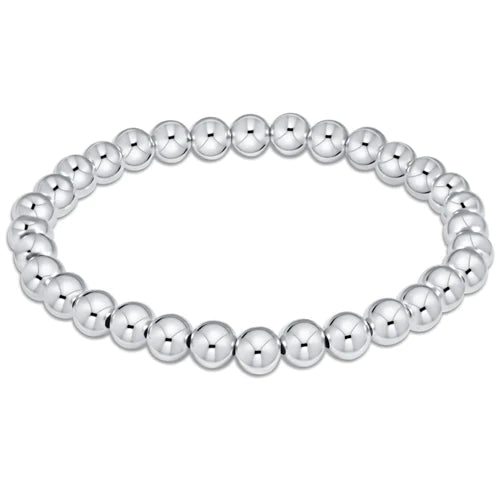 Classic 6mm Sterling Silver Bead Bracelet | enewton extends