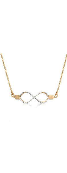 Infinity Sideways Necklace