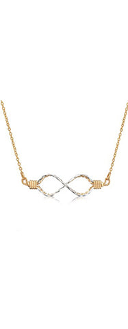 Infinity Sideways Necklace