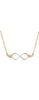 Infinity Sideways Necklace