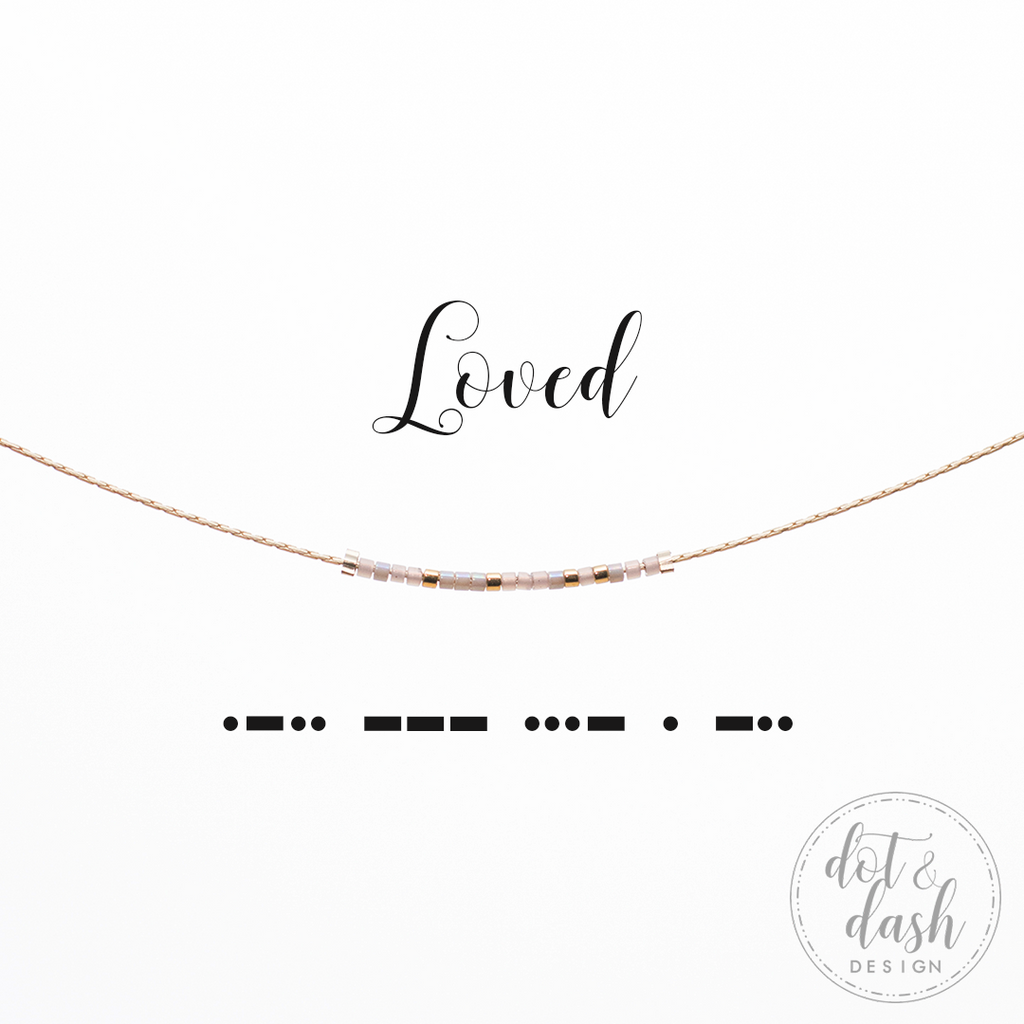 Loved Morse Code Necklace