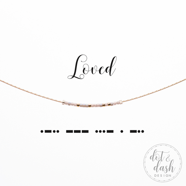 Loved Morse Code Necklace