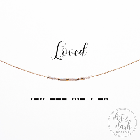 Loved Morse Code Necklace