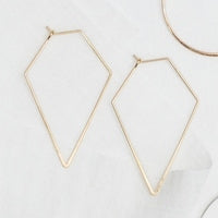 Amelie Diamond Thin Hoops