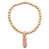 Kids Gold Beaded Bracelet with Charm
