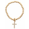 Kids Gold Beaded Bracelet with Charm