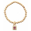 Kids Gold Beaded Bracelet with Charm