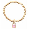 Kids Gold Beaded Bracelet with Charm