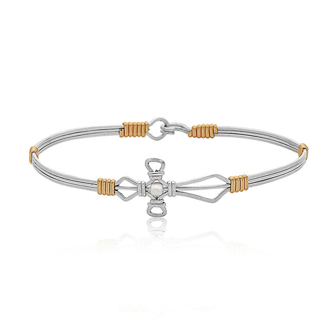 Jesus Loves Me Bracelet - Silver with Gold Wraps - FINAL SALE