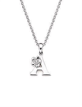 Little Diva Initial Diamond Pendant Necklace