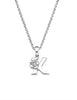 Little Diva Initial Diamond Pendant Necklace