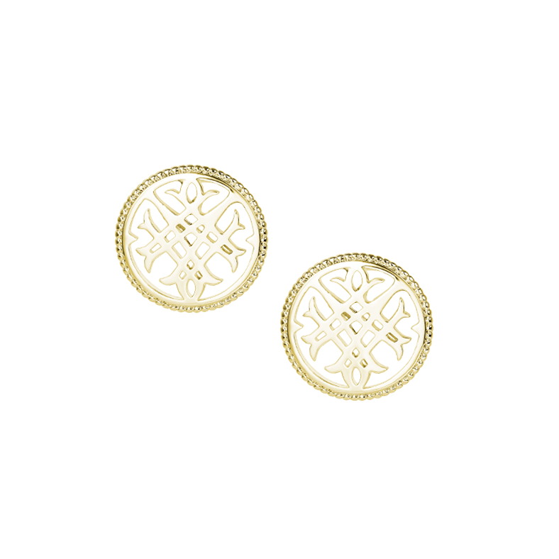 Circle Logo Stud Earrings
