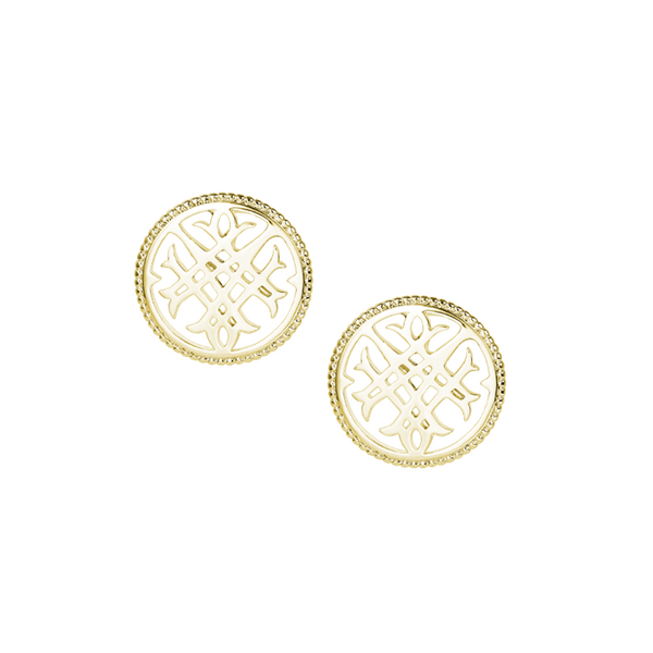 Circle Logo Stud Earrings