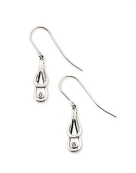 Sterling Silver Love Knot Earrings