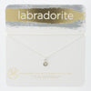 Labradorite Gem Carded Necklace
