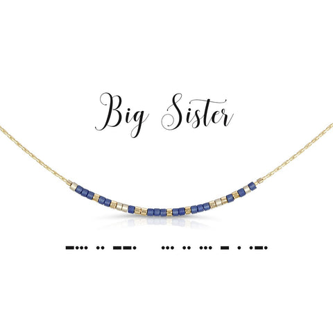 Big Sister Morse Code Necklace