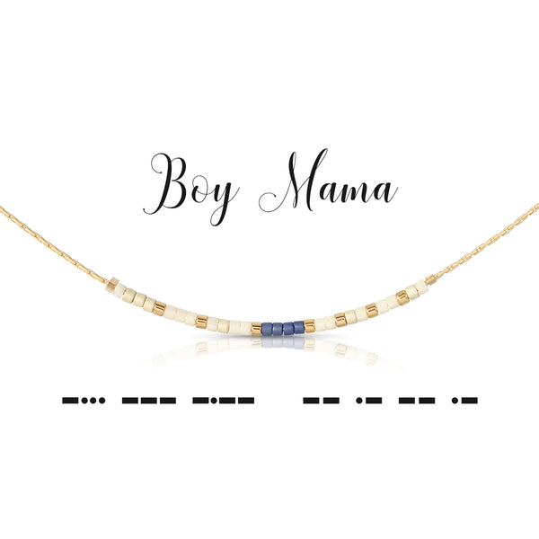 Boy Mama Morse Code Necklace