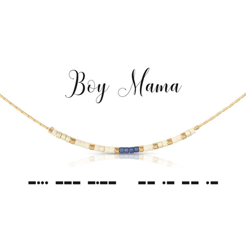 Boy Mama Morse Code Necklace