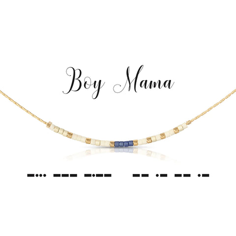 Boy Mama | Morse Code Necklace