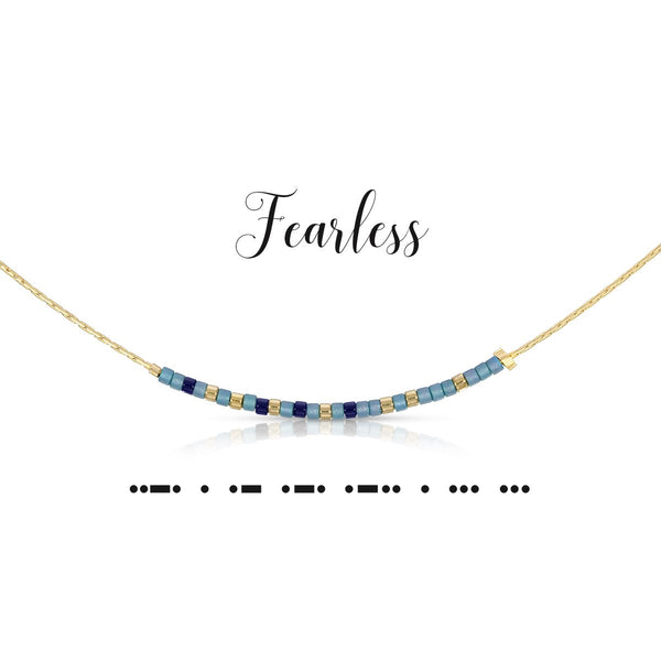 Fearless | Morse Code Necklace