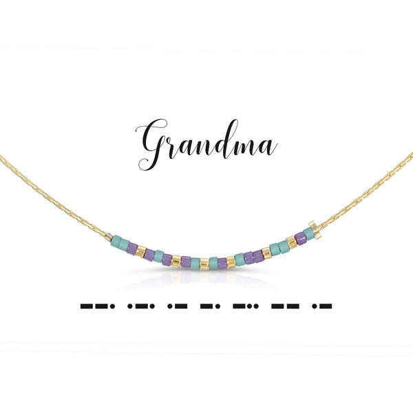 Grandma | Morse Code Necklace