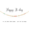 Happy Birthday | Morse Code Necklace