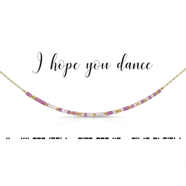I Hope You Dance | Morse Code Necklace