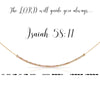 Isaiah 58:11 {The Lord will Guide you Always} | Morse Code Necklace