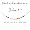 Joshua 1:9 {God will be with you wherever you go...} | Morse Code Necklace