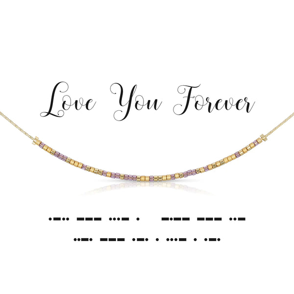 Love You Forever | Morse Code Necklace