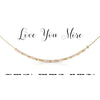 Love You More | Morse Code Necklace