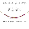 Psalm 46:5 {God is within her, she will not fall} | Morse Code Necklace