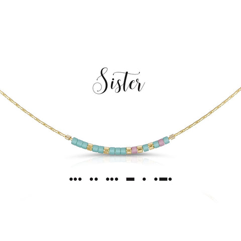 Sister | Morse Code Necklace