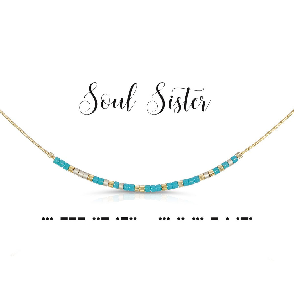 Soul Sister | Morse Code Necklace