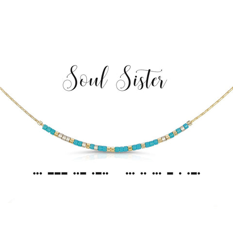 Soul Sister | Morse Code Necklace