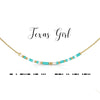 Texas Girl Morse Code Necklace