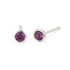 Bezel Set Birthstone Earrings |3.5mm, 10kt Gold