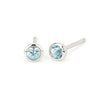 Bezel Set Birthstone Earrings |3.5mm, 10kt Gold