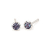 Bezel Set Birthstone Earrings |3.5mm, 10kt Gold