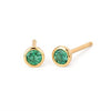 Bezel Set Birthstone Earrings |3.5mm, 10kt Gold