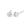 Bezel Set Birthstone Earrings |3.5mm, 10kt Gold