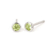 Bezel Set Birthstone Earrings |3.5mm, 10kt Gold