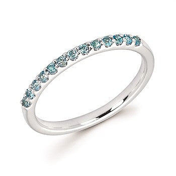 Blue Topaz Birthstone Ring | December