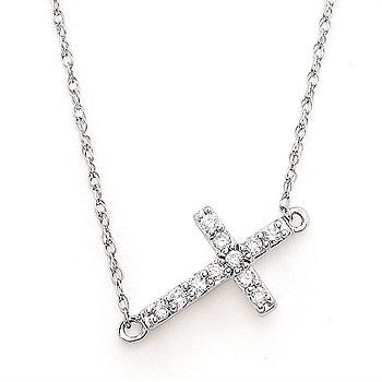 Small Diamond Sideways Cross