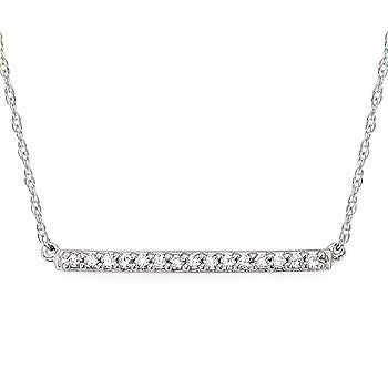 Diamond Bar Necklace